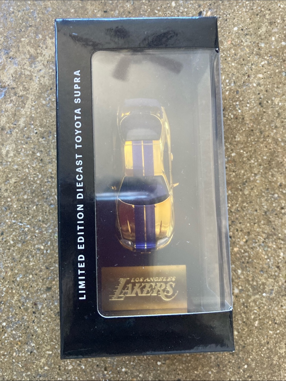Lakers- Limited Edition Toyota Supra Diecast - Gold with Blue Stripes